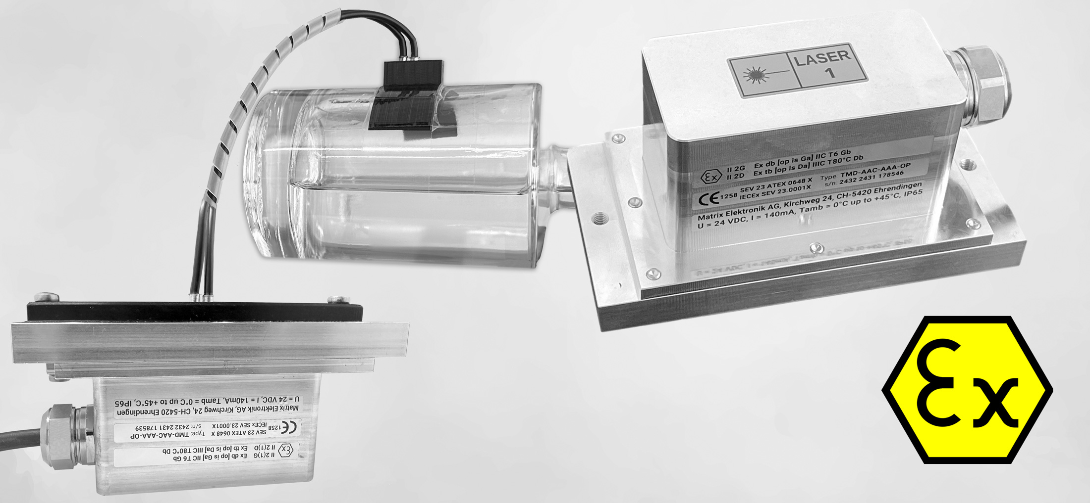 Level measurement of transparent liquids – with fiber optics even through glass